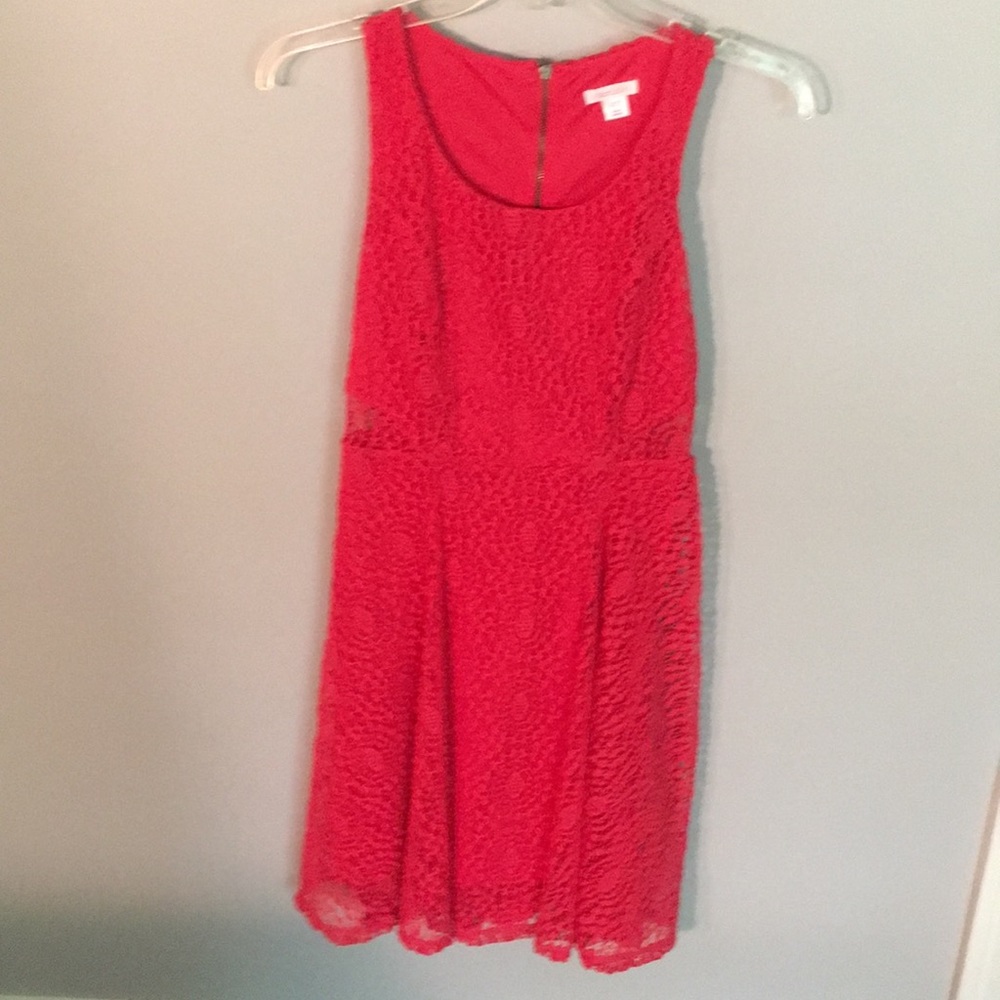 Hot pink dress